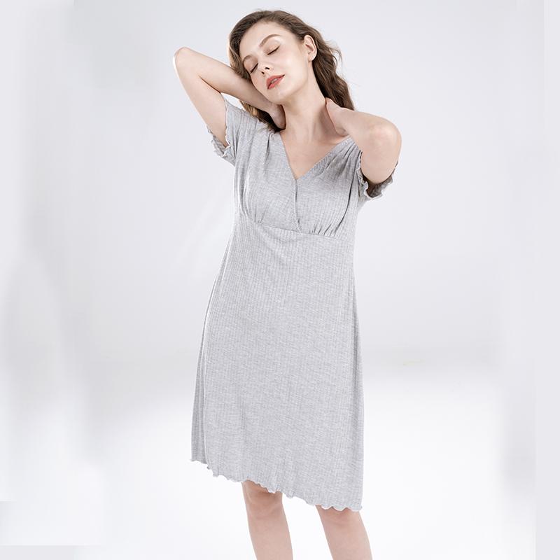 Maternity Nursing Dress Summer Postpartum Moms Breastfeeding Dress Clothes for Pregnant Women Autumn Pregnancy Feeding Dress