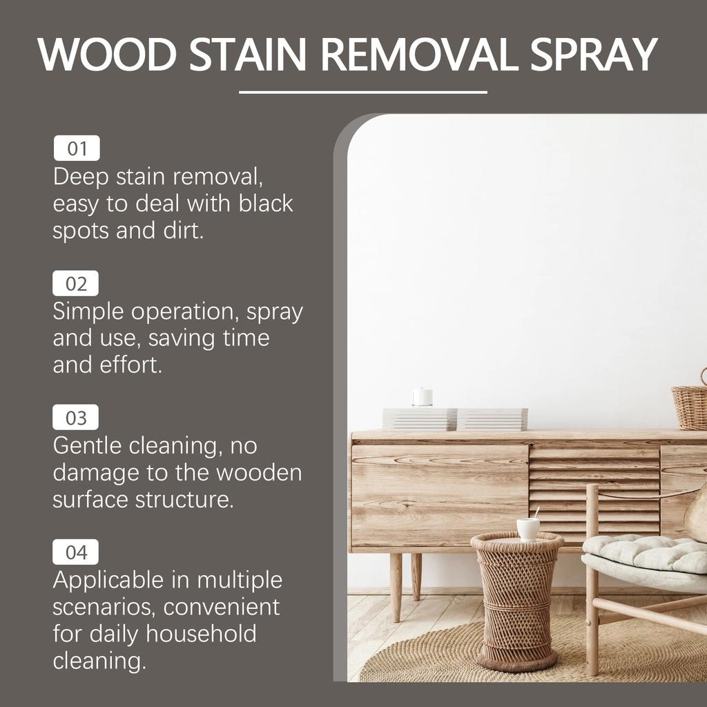 Спрей для удаления морилки с дерева; Средство для удаления пятен с мебели; Средство для удаления пятен с мебели и деревянных полов(100мл)