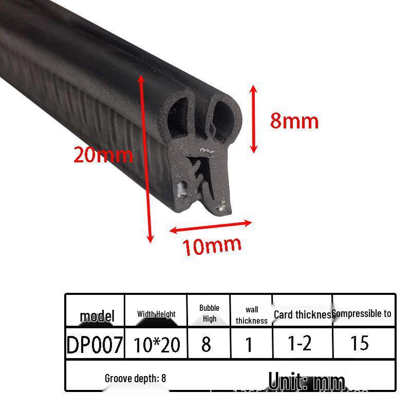 U-образные уплотнительные ленты из вспененной резины для шкафов и автомобильных дверей