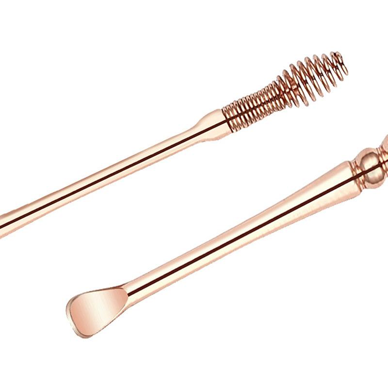 Dual-Head Stainless Steel Earwax Removal Tool – Spiral and Scoop Design for Safe and Effective Ear Care