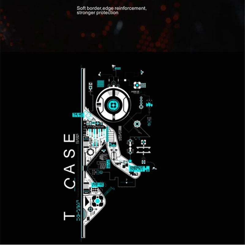 Luminous Phone Case Meteor Beach Luminous Glass LED Call Flash Phone Protective Case Suitable for IPhone