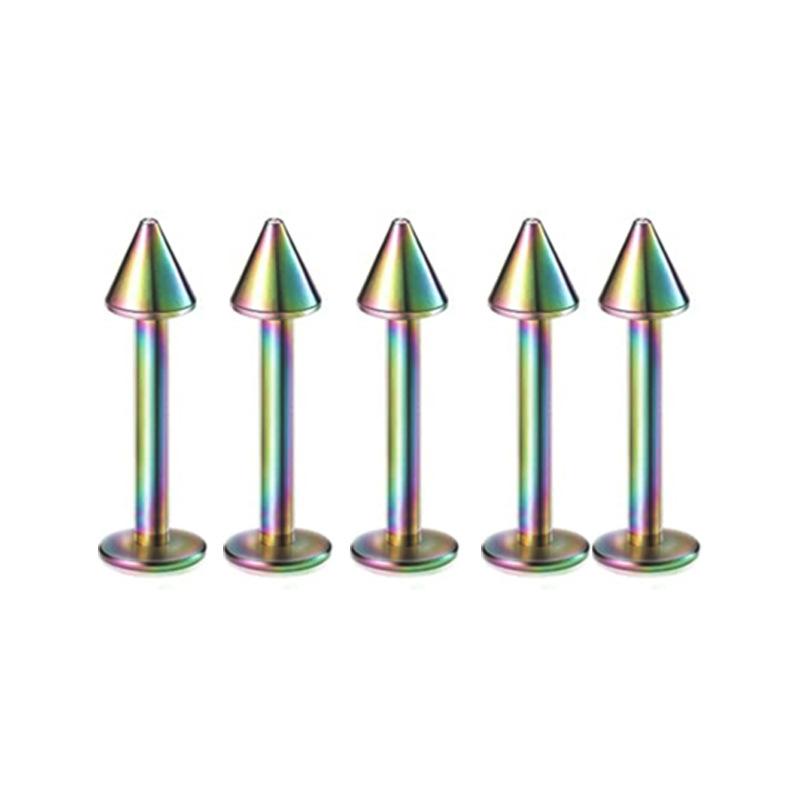 5Pcs Stainless Steel Lip Stud Eyebrow Stud Nose Stud Ear Stud Piercing Jewelry Body Piercing Jewelry