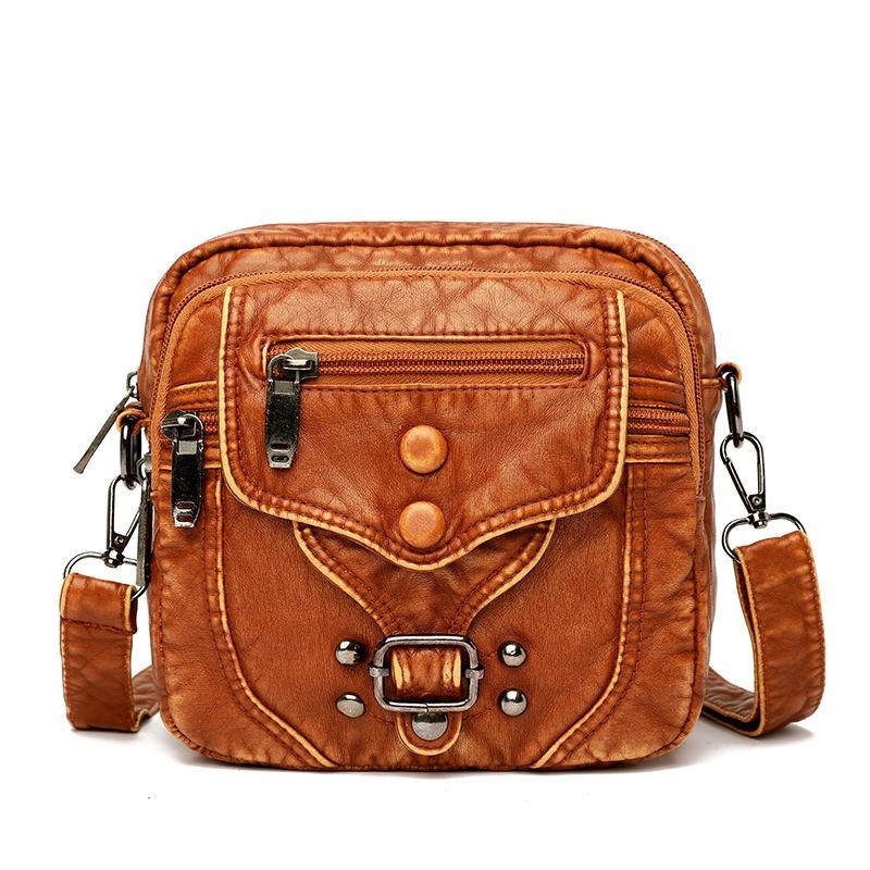 Soft Leather Small Bag, Ladies' Casual Shoulder Crossbody Bag, Mobile Phone Bag, Mini Small Bag