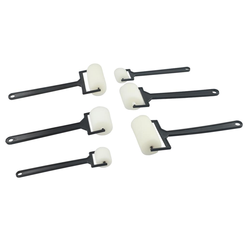 Губчатый малярный валик Валик Малярный валик Губчатая кисть Легкий пластиковый губчатый Белый 6 шт. Для детей Рисовать