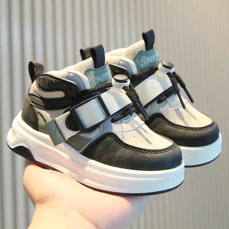 Детская спортивная обувь 2025 года весна и осень повседневная обувь для мальчиков высокие кроссовки для девочек обувь для папы dopamine baby