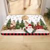 Christmas Element Kitchen Mat, Hand-washable Carpet, Home Decoration Door Mat Bedroom Living Room Floor Mat Christmas Decoration