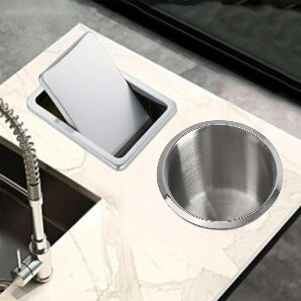 2Pcs Universal Stainless Steel Cup Drink Holders Portable Cup Mount Organizer Storage