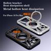 Металлический охлаждающий чехол Magsafe для iPhone 16 Pro 15 14 13 12 11 Pro Max, вращающийся на 360° кронштейн, защитная крышка с беспроводной зарядкой