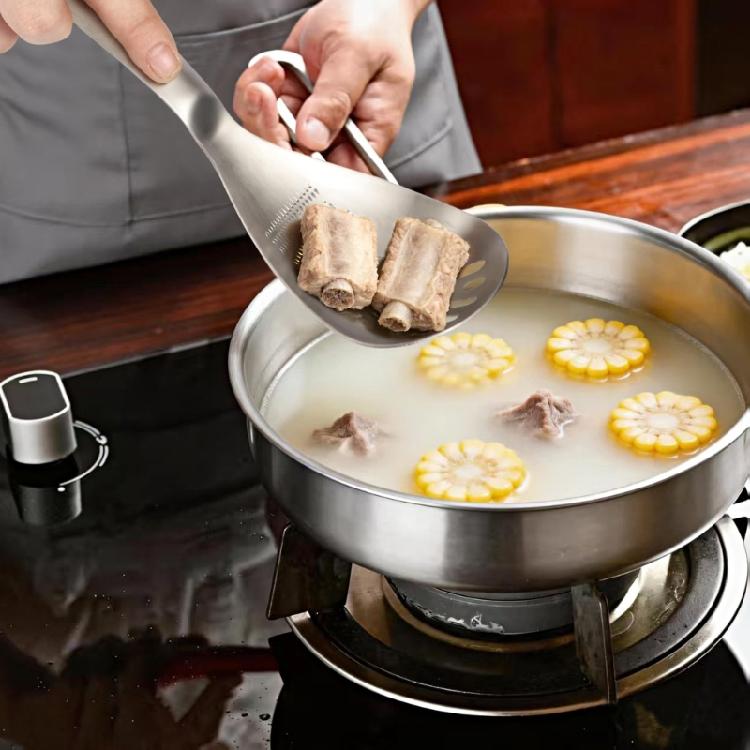 Профессиональная кухонная ложка из нержавеющей стали с шумовкой, ситечком, толкушкой, сепаратором для яиц и открывалкой для бутылок