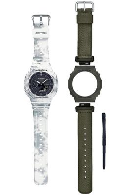 [Casio] Часы BOX комплект с запасными частями [] GRUNGE SNOW CAMOUFLAGE GAE-2100GC-7AJR мужские белые