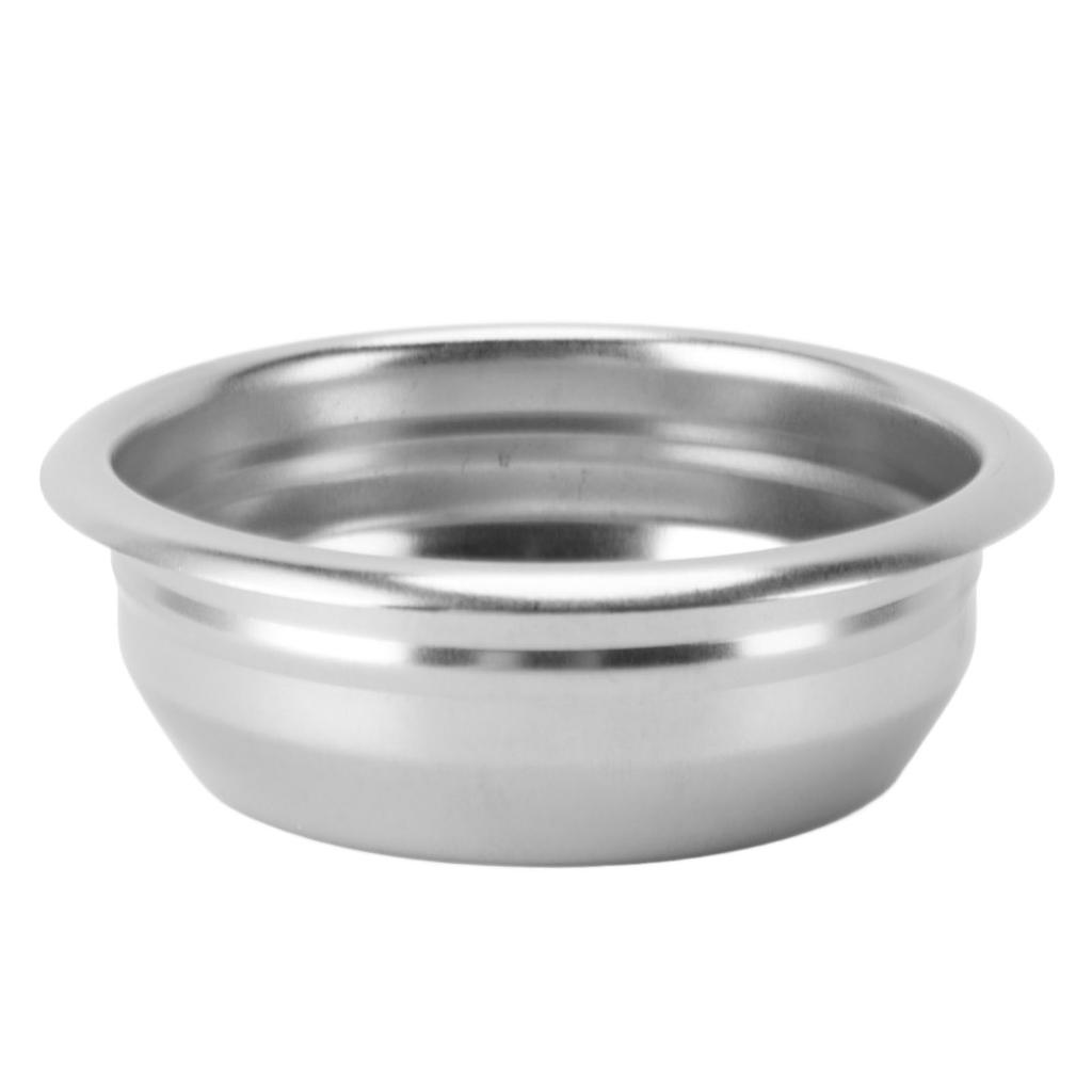 2PCS Coffee Portafilter Basket 58mm Stainless Steel 2 Cups Single Layer Filter Basket for Portafilte