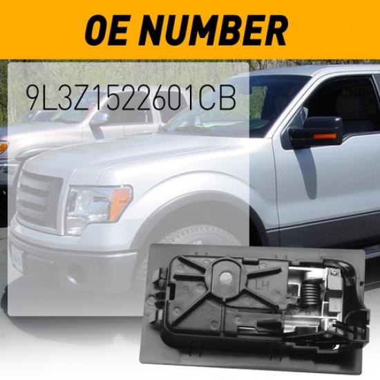 1x ide Ручка двери водителя левая Платиновый хром для Ford F150 2009-14