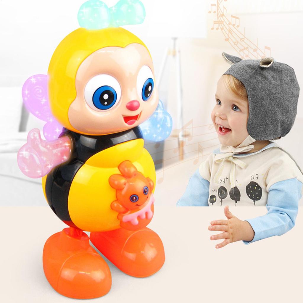 Танцующая пчела Игрушка Электрические игрушки Музыкальные игрушки Электронная мультяшная пчела Обучающие игрушки для дошкольников Образовательные игрушки Интерактивные Поющие