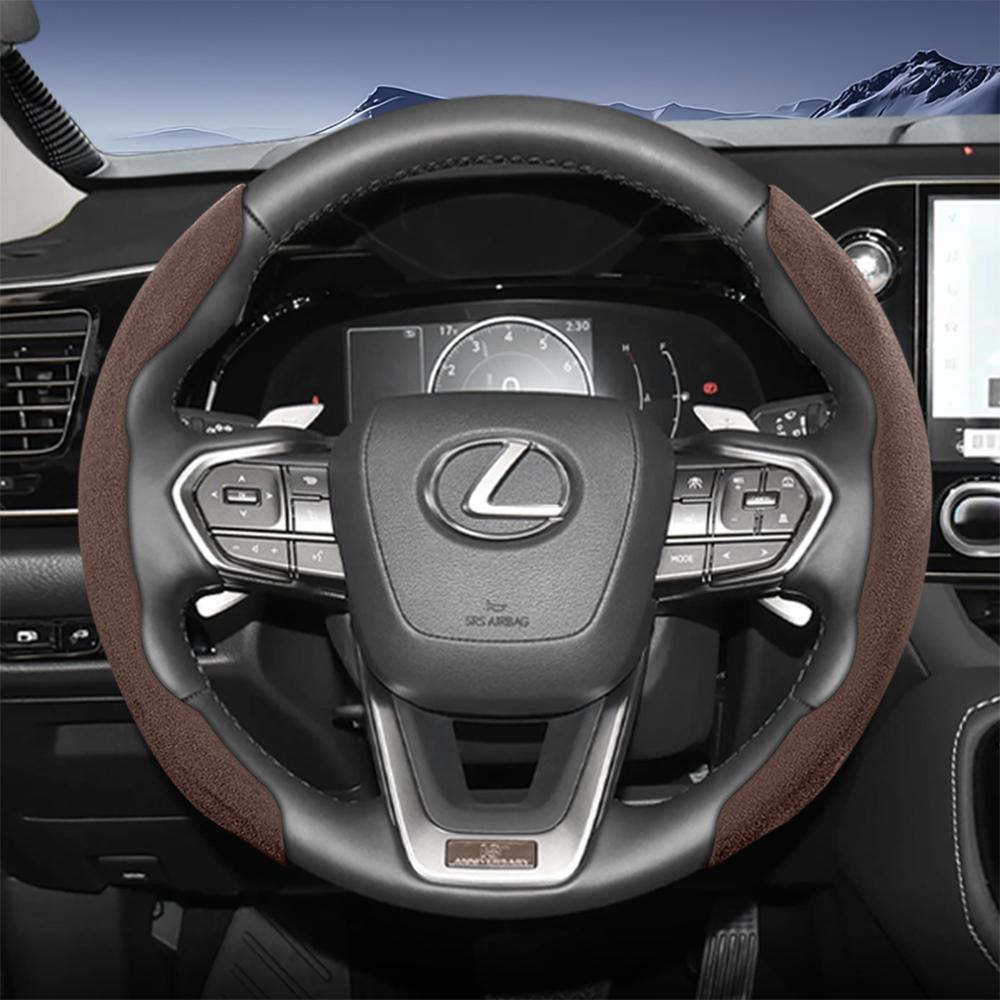 Подходит для спортивного рулевого колеса Lexus из замши, разъемного типа на кнопках, нескользящее и прочное, для моделей таких как Rx Nx Es Gx Lbx Ux Is Rz Lx