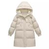Long Down Jacket Women's Coat 2025 Winter New Fashion Hooded Loose Thickened White Duck Down Knee Coat Tide