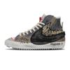 Кроссовки Blazer Mid top для скейтбординга, унисекс, серо-коричневые, DD3111-100(Команда162-)    Случайная упаковка