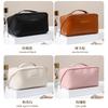 Large-Capacity Travel Cosmetic Bag Portable PU Makeup Pouch Women Waterproof Bathroom Wash Handbag Multi-functional Toiletry Kit