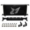 AN10 10Row Aluminum Oil cooler W/ 262mm Mounting Bracket Kit Trust Type  7/8"-14 UNF accessories for vehicles Black/Blue