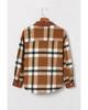 Buttoned Plaid Shirt Jacket