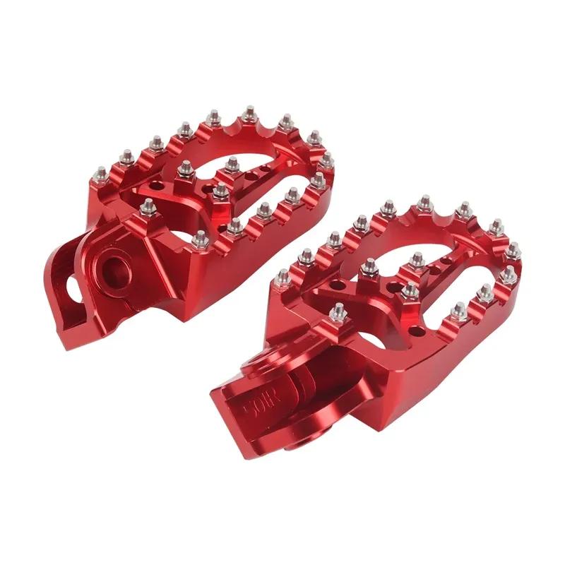 For Fantic XMF XEF 125 X MF X EF Motorcycle Accessories Footrest Footpeg Foot Pegs Rest Foot Pedals Wide Fat Roating Foot Pegs