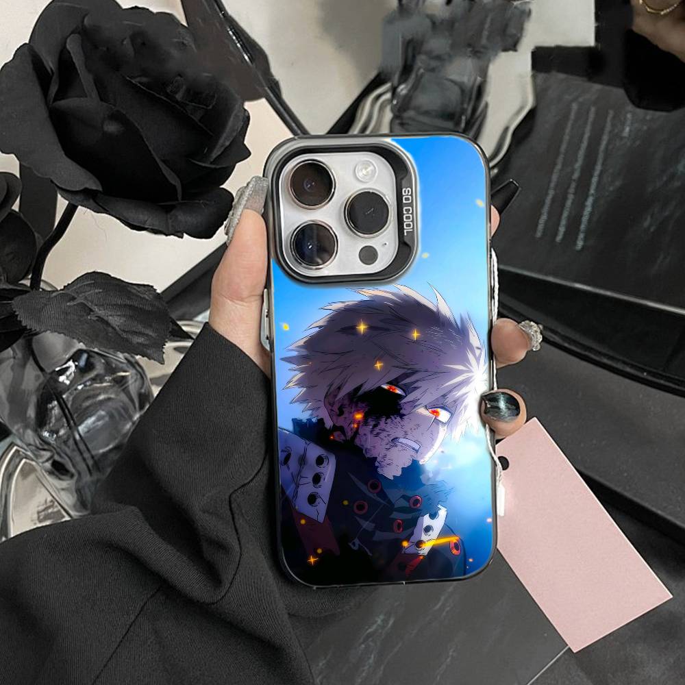 Чехол для телефона Кацуки Бакуго - Академия Героев Для IPhone 16 17 15 14 12 13 Pro Max Черный Цвет Ударопрочный Чехол