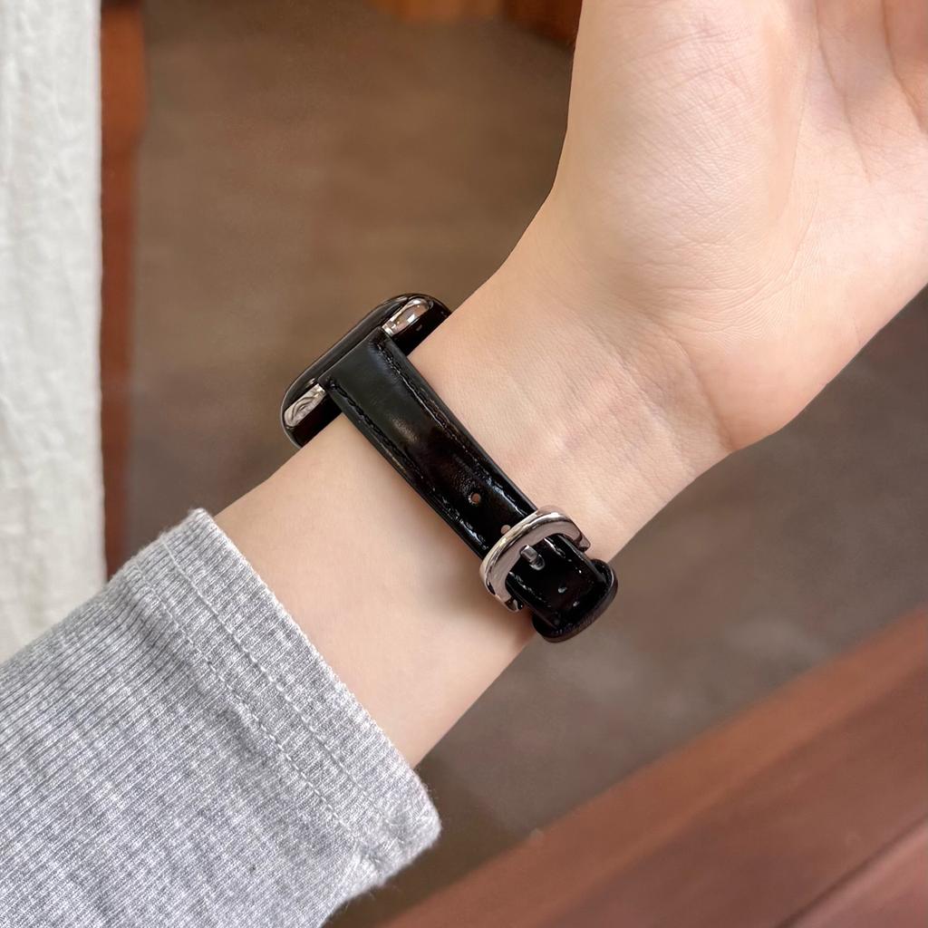 Премиальный кожаный ремешок с масляной отделкой для Apple Watch 49 46 45 44 42 41 40 мм Подарок девушке для всех моделей IWatch S11 S10 S9 S8 S7