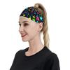 Ретро 80-е 90-е Большой Классический Узор Повязки на Голову для Тренировок Повязки от Пота для Женщин Мужчин Эластичная Повязка на Голову для Фитнеса Бега