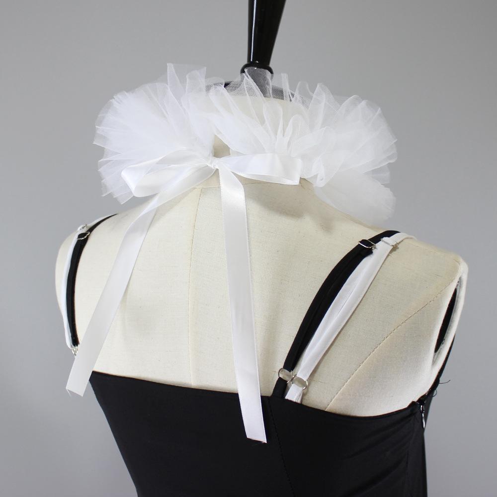 Сетчатый маленький пышный воротник, шарф, воротник-жабо, декоративный фальшивый воротник