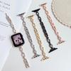 Strap Fpr Apple Watch S10 S9 8 7 Chain Stainless Steel Watchband iWatch 46mm 42mm 45mm 41mm 49mm Slim Replacement Band Bracelect