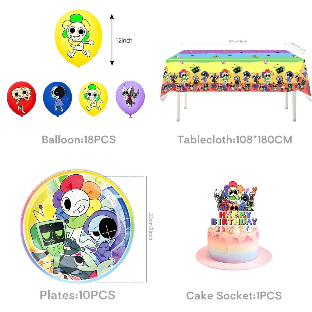 Набор декора для тематической вечеринки «Мир денди» с бумажными тарелками, стаканчиками и баннером для дня рождения детей