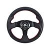 Tiypeor 11" 280mm Pink Microfiber Leather Love Hole Car Modified Steering Wheel, Racing Drift Steering Wheel (PVC)
