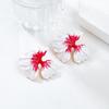 Elegant Floral Alloy Earrings: European & American Style