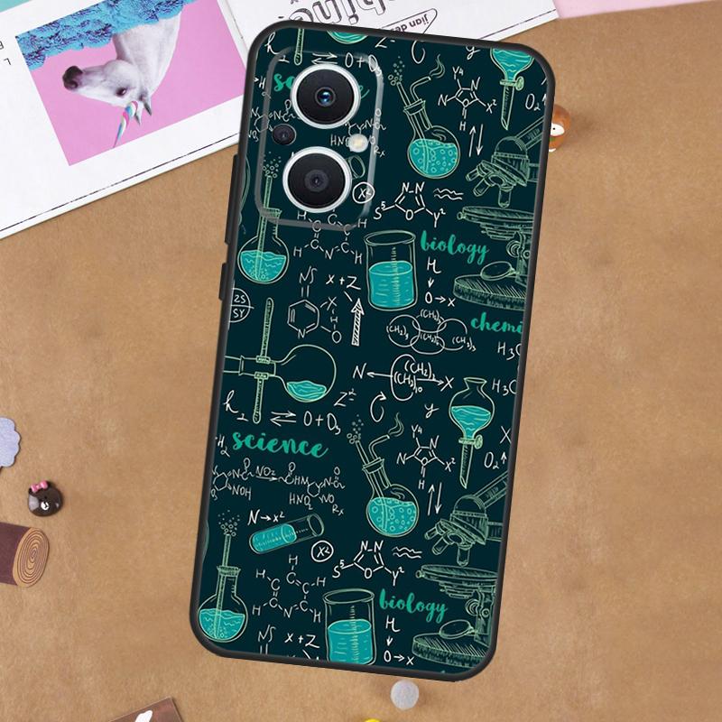 Символы Математика Наука Физика Формулы Для OPPO Reno 7 8 Lite 10 11 12 13 14 Pro 8T 11F 12F 13F 14F OPPO Find X8 X5 X6 X9 Pro Чехол