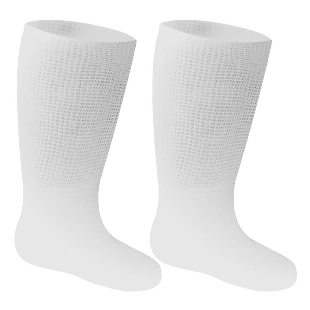 Extra Width Socks Diabetic Crew Socks Comfortable Neuropathy Crew Socks Breathable Loose Fit Socks for Sports