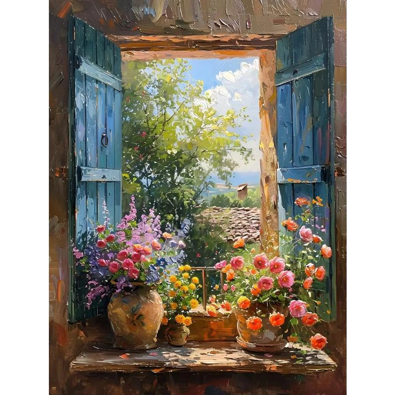 Абстрактные красочные граффити городской пейзаж холст картины современное искусство вид на море эстетические постеры принты декор гостиной