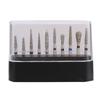 10pcsset Dental Diamond Burs FG 1.6mm High Speed Handpiece Emery Bits