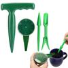 Coollooda Набор семян Семена Семена Мини-сад Рука Рука Дайвер и Инструмент для прополки для Зеленого Диспенсер, 4, Диспенсер, Посадочная машина, Сеялка, Инструмент, Суккуленты,