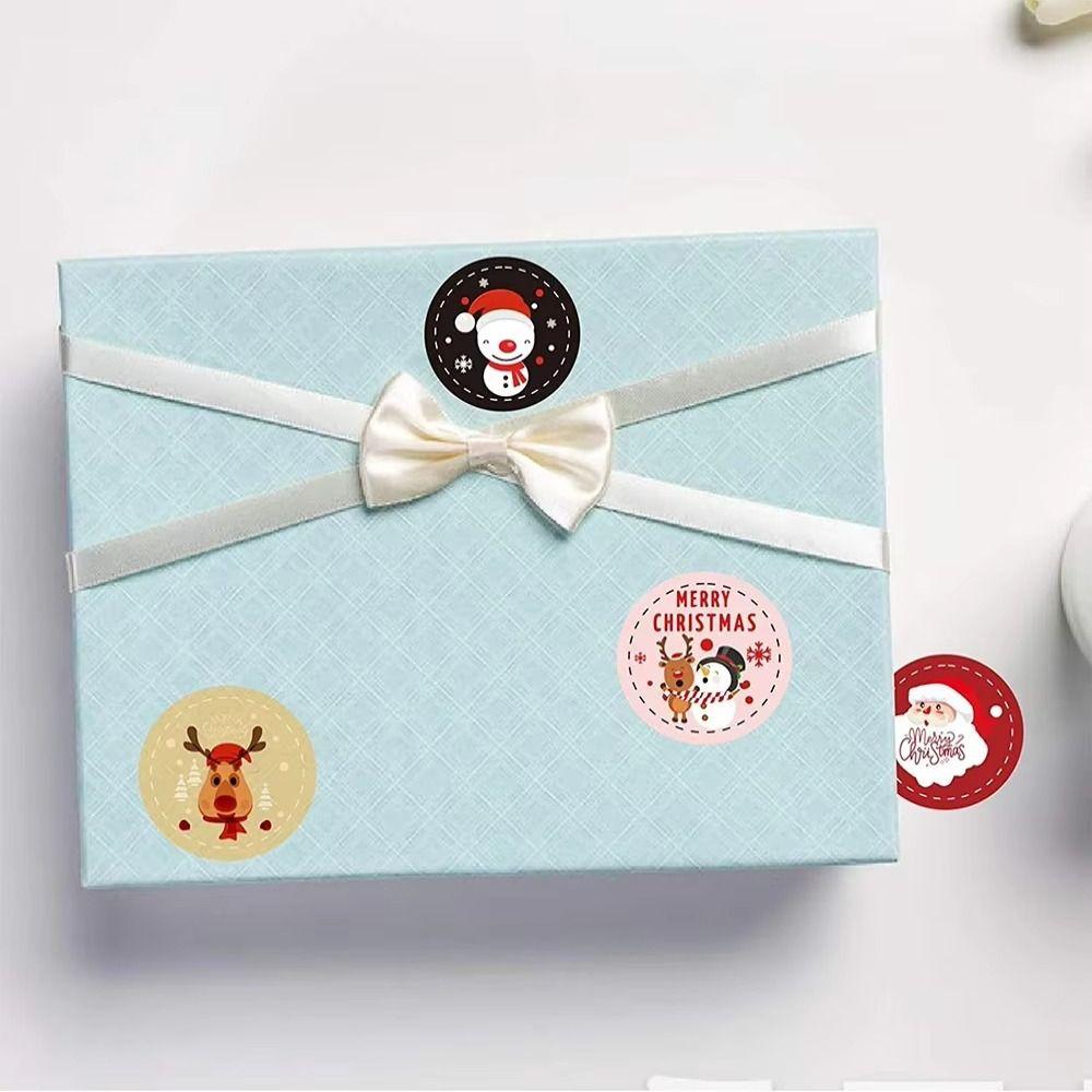 10 листов/упаковка Наклейки «Счастливого Рождества» в смешанном стиле, наклейки-этикетки для подарочной упаковки, карточки для фестивальной вечеринки