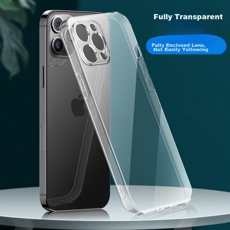 Kelleia IPhone 13 Pro Case, Transparent Full Protection Shockproof TPU Soft/Protective Case for IPhone 13 Pro, 6.1 Inch
