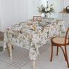 Floral Print Tablecloth Table Decoration Tableware Party Supplies Indoor and Outdoor Tablecloth Reusable/Tablecloth