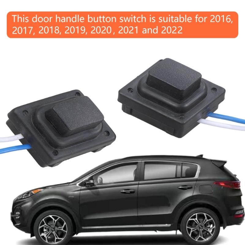 Front Door Electronic Button Switches Easy Installation ABS Exterior Handle Control Switches Simple Installs for Car  KX516