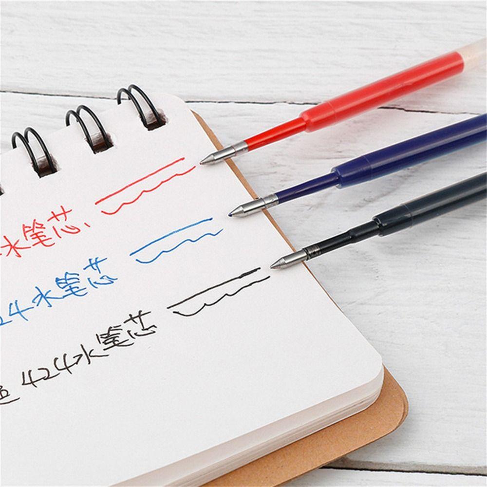 Шариковая ручка Smoothly, тонкий наконечник, 99 мм, нейтральные стержни, стержень для гелевой ручки, черный, синий, красный, стержень для ручки с чернилами