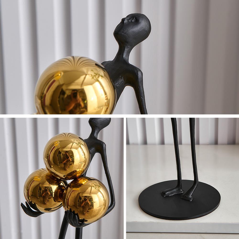 Elegant Room Ornaments for Nordic Home Decor Floor Ball Figures Sculpture Living Room Decoration Sculptures Decorative Statues