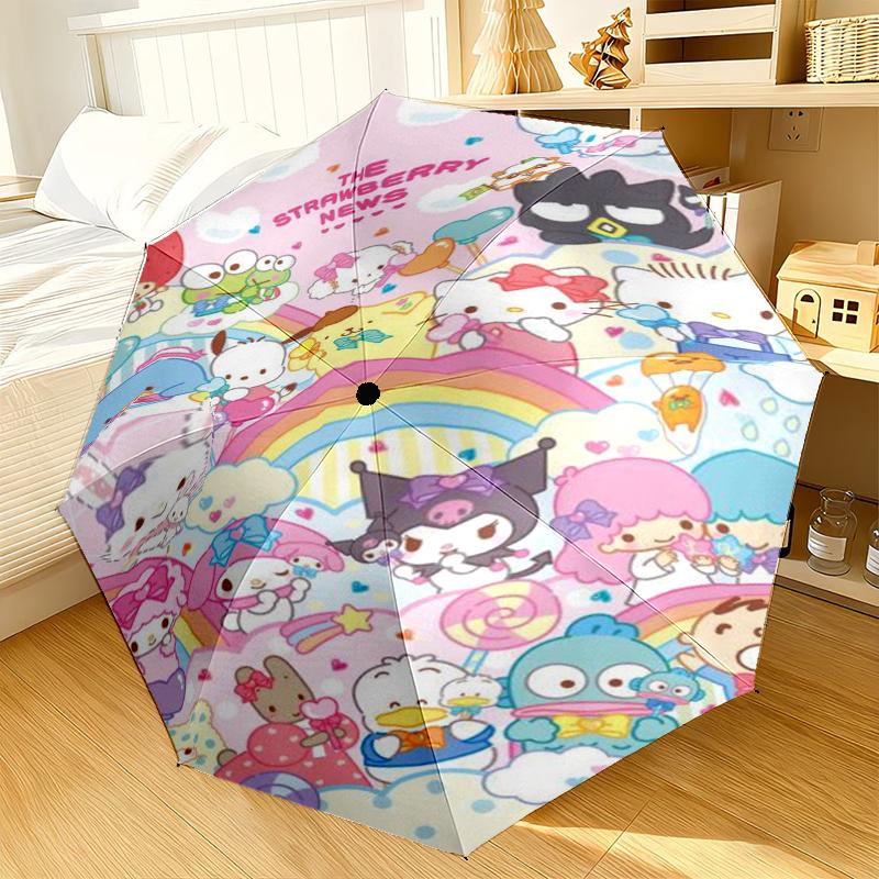 Hello cat Fantasy World Umbrella 8-Frame for Travel, camping, Casual Lightweight Portable Umbrella, Essential for every family Holidays Gift