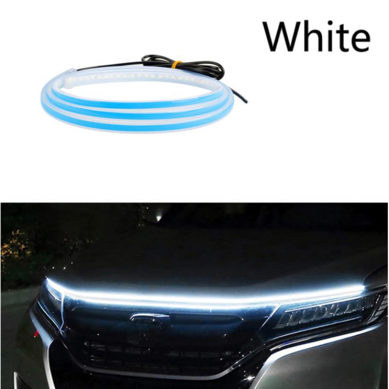 Car Hood Led Light Strip Waterproof Auto Decorative Headlight Atmosphere Lamp Exterior Ambient Decoration Lighting Car Universal