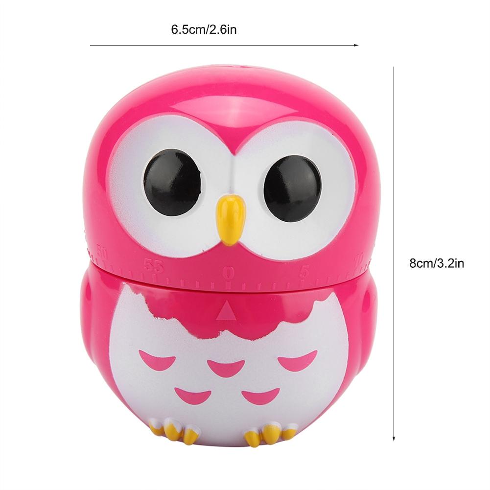 Cooking Timer Cute Owl Shape Kitchen Manual Timer Mechanical Home Cooking Counters Clock Kitchen Timer Mechanical Timer Timer
