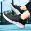 TUINANLE Casual Black Wide Toe Sneakers for Men Breathable Lightweight Mesh Trainers Comfortable Durable Walking Outdoor Activities141