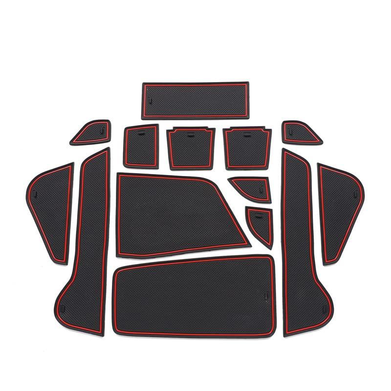 TADOKAPATU Interior Rubber Mats for Nissan Note E13 and Note Door Pocket Rubber Floor Console Interior Noise Silicone 14 Compatible with NOTE E13 2020