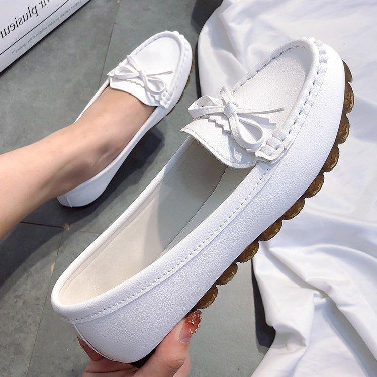 Genuine Leather Flats Casual Slip On Loafers Woman Shoes Comfortable Soft Bottom Flat Shoes Vintage Style Woman Footwearhj76
