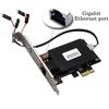1000Mbps Gigabit Ethernet PCI-E PCI Express RJ45 Network Card Computer Desktop PC Power Switch On/off  with Controller